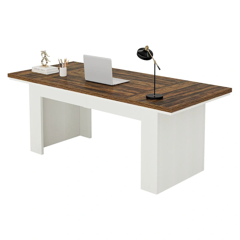 63 Large Computer Desk,Modern Executive Desk Home Office Desk Study Writing Desk