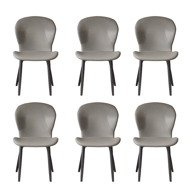 Set of 3/6/9/12 PU Leather Modern Dining Chairs - Comfortable, Easy-to-Clean, Contemporary Design for Kitchen or Dining Room