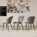 Set of 3/6/9/12 PU Leather Modern Dining Chairs - Comfortable, Easy-to-Clean, Contemporary Design for Kitchen or Dining Room