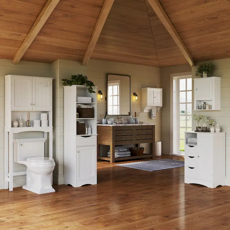 Ashland Over the Toilet Bathroom Spacesaver Wall Medicine Storage Cabinet with Adjustable Shelf