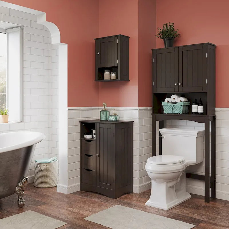 Ashland Over the Toilet Bathroom Spacesaver Wall Medicine Storage Cabinet with Adjustable Shelf
