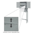 Ashland Over the Toilet Bathroom Spacesaver Wall Medicine Storage Cabinet with Adjustable Shelf