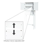 Ashland Over the Toilet Bathroom Spacesaver Wall Medicine Storage Cabinet with Adjustable Shelf