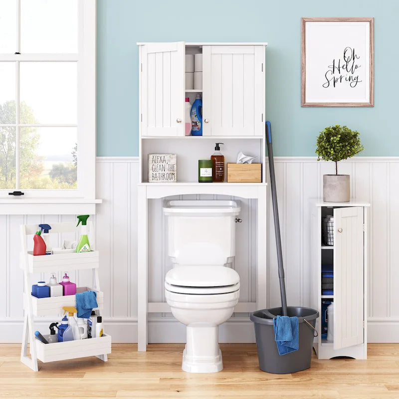 Ashland Over the Toilet Bathroom Spacesaver Wall Medicine Storage Cabinet with Adjustable Shelf