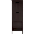 Yaheetech 3 Tiers Floor Bath Cabinet, 2 Hideaway Drawers 1 Shelf