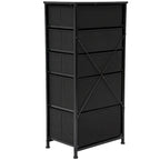 Modern Wide Dresser Storage Tower with 5 Drawers
