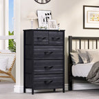Modern Wide Dresser Storage Tower with 5 Drawers