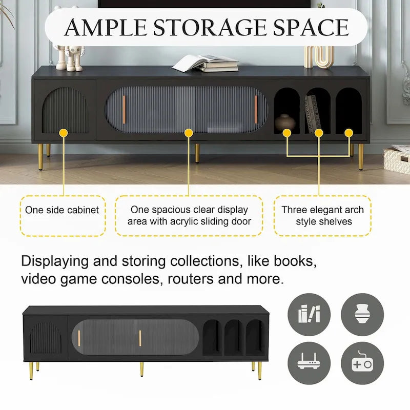 Modern TV Stand for 70 Inch TV for Living Room