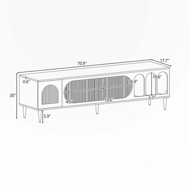 Modern TV Stand for 70 Inch TV for Living Room