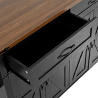 53.5Farmhouse Kitchen Island with Power Outlet