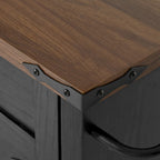 53.5Farmhouse Kitchen Island with Power Outlet