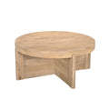 Round Solid Wood Coffee Table