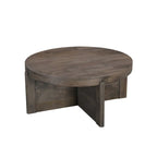 Round Solid Wood Coffee Table