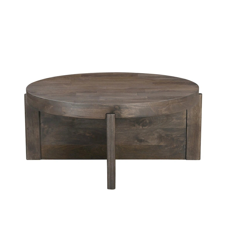Round Solid Wood Coffee Table