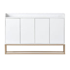 47.2 Modern 4 Door Buffet with Metal Base