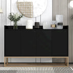47.2 Modern 4 Door Buffet with Metal Base
