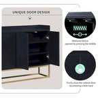 47.2 Modern 4 Door Buffet with Metal Base