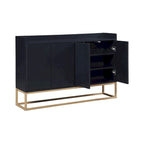 47.2 Modern 4 Door Buffet with Metal Base