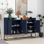 47.2 Modern 4 Door Buffet with Metal Base
