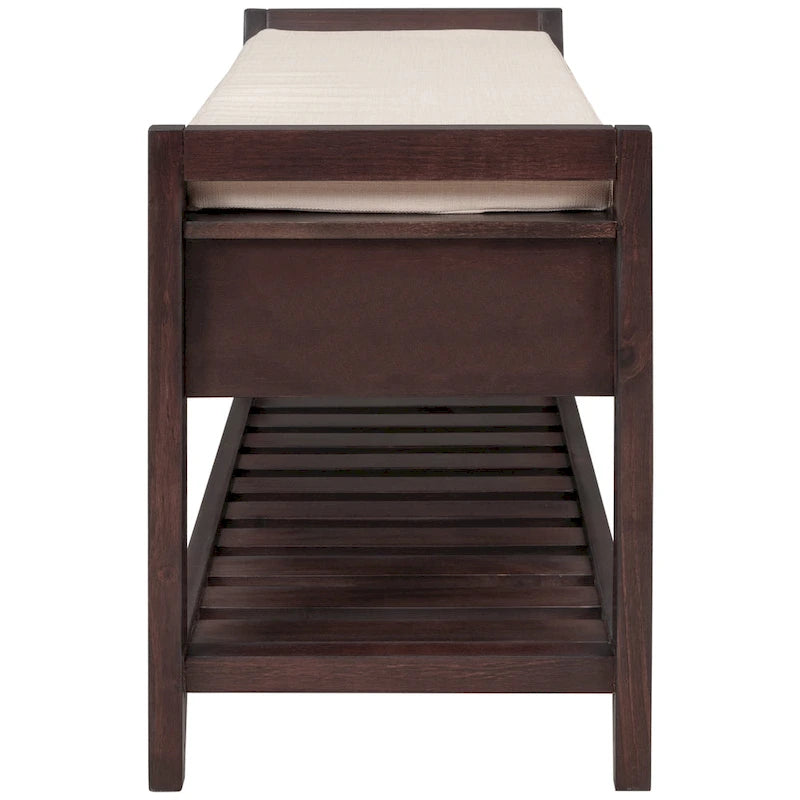 Shoe Rack with Cushioned Seat and Drawers, Multipurpose Entryway Storage Bench