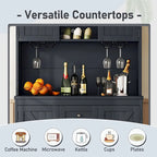 Coffee Bar Cabinet Kitchen Cabinet with Storage,Wine Cabinet with Drawers shelves and cabinets,Buffet Wine & Glass Racks
