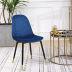 Roundhill Furniture Evatt 5-Piece Round Dining Set, Trestle Round Table with 4 Stylish Chairs