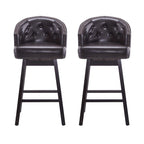 Moore Modern Rubberwood Swivel 33.25-Inch Barstool (set of 2)