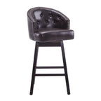 Moore Modern Rubberwood Swivel 33.25-Inch Barstool (set of 2)