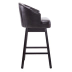 Moore Modern Rubberwood Swivel 33.25-Inch Barstool (set of 2)