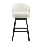 Moore Modern Rubberwood Swivel 33.25-Inch Barstool (set of 2)