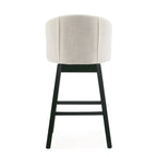 Moore Modern Rubberwood Swivel 33.25-Inch Barstool (set of 2)
