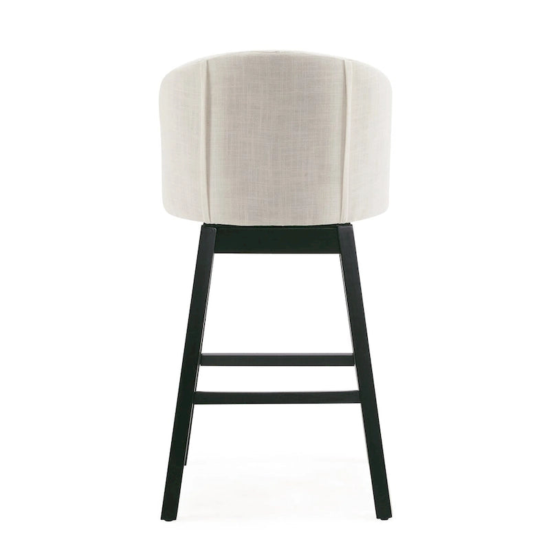 Moore Modern Rubberwood Swivel 33.25-Inch Barstool (set of 2)