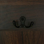 Classic Hall Tree with 3 Hooks,Coat Hanger,Storage Bench for Entrance,Hallway