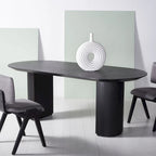 Couture Svenja Wood Dining Table - 79 In W x 35 In D x 29.5 In H - 79Wx35Dx30H
