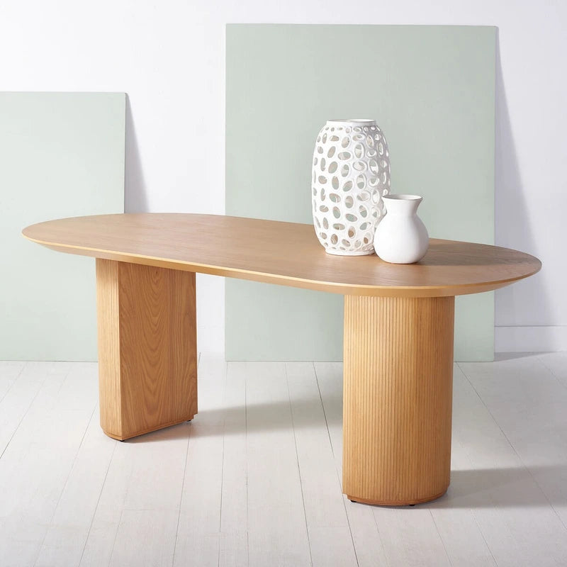 Couture Svenja Wood Dining Table - 79 In W x 35 In D x 29.5 In H - 79Wx35Dx30H