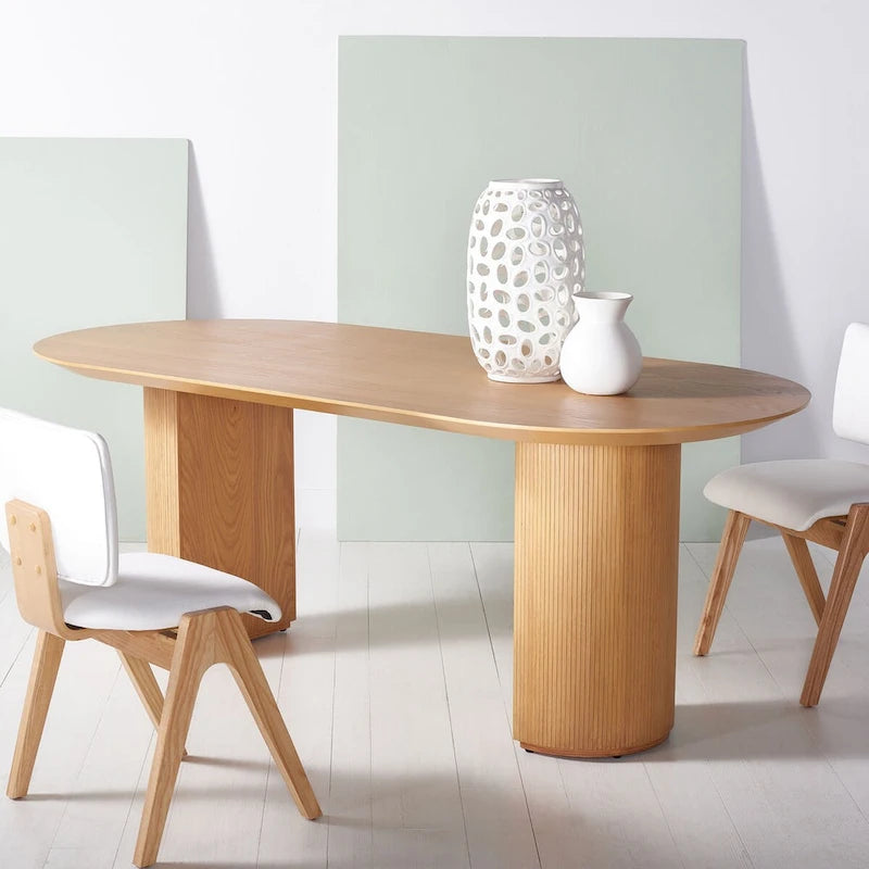 Couture Svenja Wood Dining Table - 79 In W x 35 In D x 29.5 In H - 79Wx35Dx30H