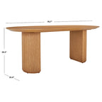 Couture Svenja Wood Dining Table - 79 In W x 35 In D x 29.5 In H - 79Wx35Dx30H