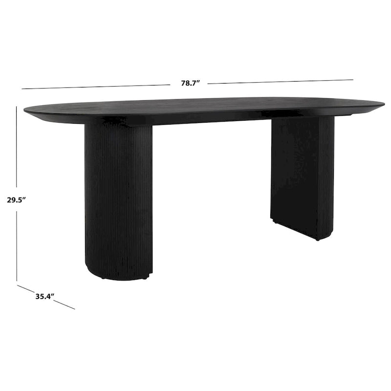 Couture Svenja Wood Dining Table - 79 In W x 35 In D x 29.5 In H - 79Wx35Dx30H